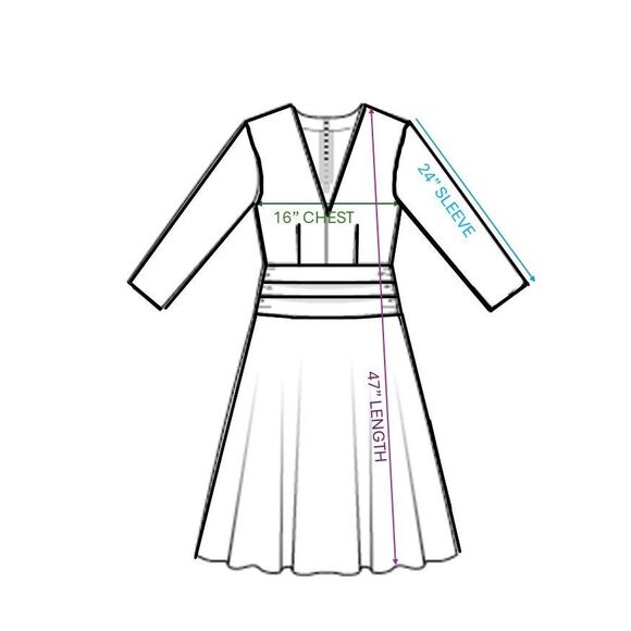 Topshop Sz 4 Long Sleeve Rust Orange Spot Chiffon Collared Midi Shirt Dress - Picture 5 of 16